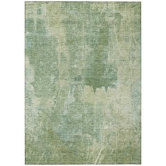 Machine Washable Indoor/Outdoor Chantille ACN2226 Green 9' x 12' Rug