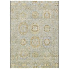 Machine Washable Indoor/Outdoor Chantille ACN2227 Green 9' x 12' Rug