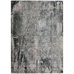 Machine Washable Indoor/Outdoor Chantille ACN2236 Gray 9' x 12' Rug