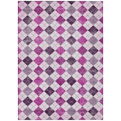 Machine Washable Indoor/Outdoor Chantille ACN2237 Pink 9' x 12' Rug