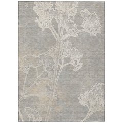 Machine Washable Indoor/Outdoor Chantille ACN2239 Gray 9' x 12' Rug