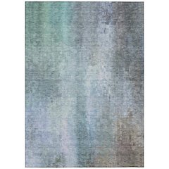 Machine Washable Indoor/Outdoor Chantille ACN2241 Blue 9' x 12' Rug