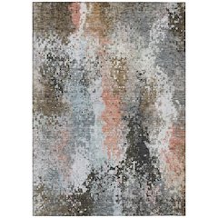 Machine Washable Indoor/Outdoor Chantille ACN2242 Gray 9' x 12' Rug
