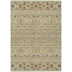 Machine Washable Indoor/Outdoor Chantille ACN2244 Green 9' x 12' Rug
