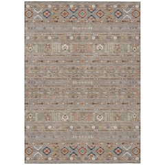 Machine Washable Indoor/Outdoor Chantille ACN2244 Brown 9' x 12' Rug