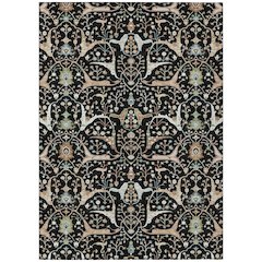 Machine Washable Indoor/Outdoor Chantille ACN2250 Black 9' x 12' Rug