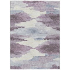 Machine Washable Indoor/Outdoor Chantille ACN2259 Purple 9' x 12' Rug
