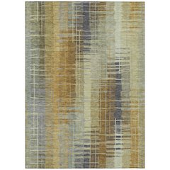 Machine Washable Indoor/Outdoor Chantille ACN2261 Green 9' x 12' Rug