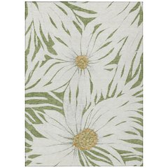 Machine Washable Indoor/Outdoor Chantille ACN2263 Green 9' x 12' Rug