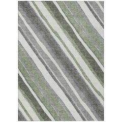 Machine Washable Indoor/Outdoor Chantille ACN2282 Green 9' x 12' Rug