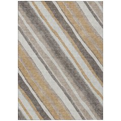 Machine Washable Indoor/Outdoor Chantille ACN2282 Gold 9' x 12' Rug
