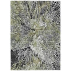 Machine Washable Indoor/Outdoor Chantille ACN2283 Green 9' x 12' Rug