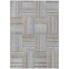 Machine Washable Indoor/Outdoor Chantille ACN2285 Brown 9' x 12' Rug