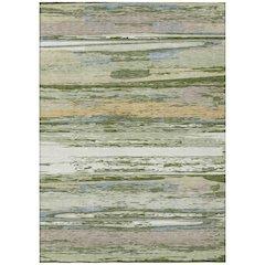 Machine Washable Indoor/Outdoor Chantille ACN2287 Green 9' x 12' Rug