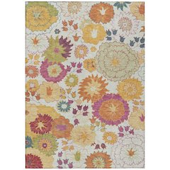 Machine Washable Indoor/Outdoor Chantille ACN2293 Ivory 9' x 12' Rug