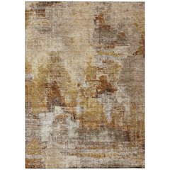 Machine Washable Indoor/Outdoor Chantille ACN2300 Gold 9' x 12' Rug