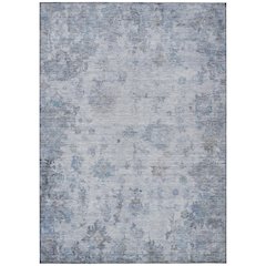 Machine Washable Indoor/Outdoor Chantille ACN2301 Blue 9' x 12' Rug