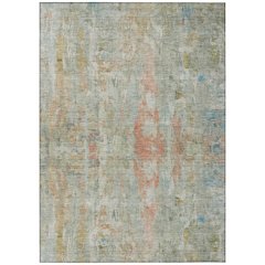 Machine Washable Indoor/Outdoor Chantille ACN2310 Green 9' x 12' Rug