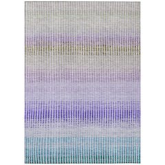 Machine Washable Indoor/Outdoor Chantille ACN2313 Teal 9' x 12' Rug
