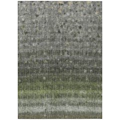 Machine Washable Indoor/Outdoor Chantille ACN2316 Green 9' x 12' Rug
