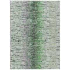 Machine Washable Indoor/Outdoor Chantille ACN2319 Green 9' x 12' Rug