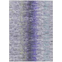 Machine Washable Indoor/Outdoor Chantille ACN2319 Purple 9' x 12' Rug
