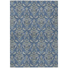Machine Washable Indoor/Outdoor Chantille ACN2325 Blue 9' x 12' Rug