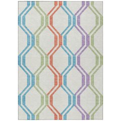Machine Washable Indoor/Outdoor Chantille ACN2326 Ivory 9' x 12' Rug