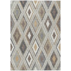 Machine Washable Indoor/Outdoor Chantille ACN2331 Brown 9' x 12' Rug