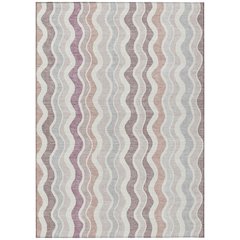Machine Washable Indoor/Outdoor Chantille ACN2342 Pink 9' x 12' Rug