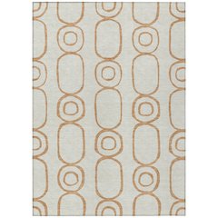 Machine Washable Indoor/Outdoor Chantille ACN2344 Orange 9' x 12' Rug