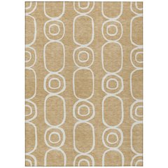 Machine Washable Indoor/Outdoor Chantille ACN2344 Gold 9' x 12' Rug
