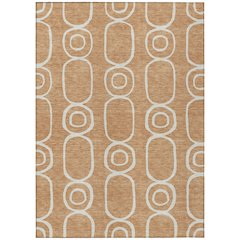 Machine Washable Indoor/Outdoor Chantille ACN2344 Orange 9' x 12' Rug