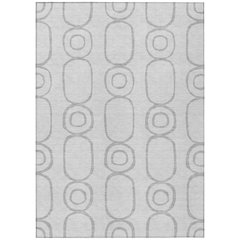 Machine Washable Indoor/Outdoor Chantille ACN2344 Gray 9' x 12' Rug