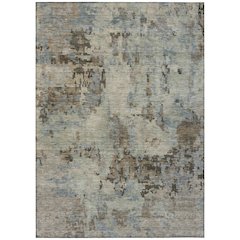 Machine Washable Indoor/Outdoor Chantille ACN2360 Brown 9' x 12' Rug
