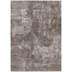 Machine Washable Indoor/Outdoor Chantille ACN2361 Brown 9' x 12' Rug