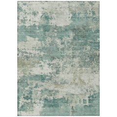 Machine Washable Indoor/Outdoor Chantille ACN2366 Green 9' x 12' Rug