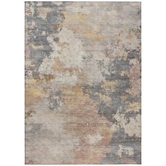 Machine Washable Indoor/Outdoor Chantille ACN2367 Gray 9' x 12' Rug
