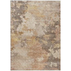 Machine Washable Indoor/Outdoor Chantille ACN2367 Orange 9' x 12' Rug