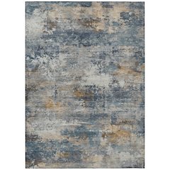 Machine Washable Indoor/Outdoor Chantille ACN2368 Blue 9' x 12' Rug