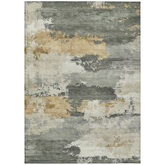 Machine Washable Indoor/Outdoor Chantille ACN2372 Green 9' x 12' Rug