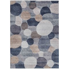 Machine Washable Indoor/Outdoor Chantille ACN2375 Blue 9' x 12' Rug