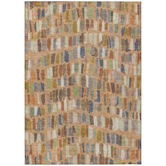 Machine Washable Indoor/Outdoor Chantille ACN2377 Orange 9' x 12' Rug