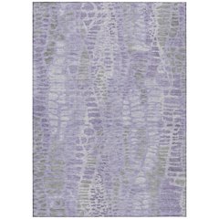 Machine Washable Indoor/Outdoor Chantille ACN2382 Purple 9' x 12' Rug