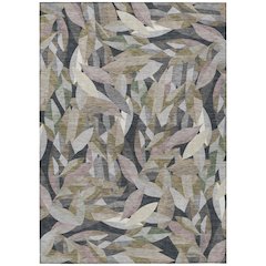 Machine Washable Indoor/Outdoor Chantille ACN2383 Brown 9' x 12' Rug