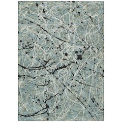 Machine Washable Indoor/Outdoor Chantille ACN2389 Green 9' x 12' Rug