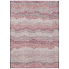Machine Washable Indoor/Outdoor Chantille ACN2397 Orange 9' x 12' Rug