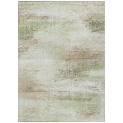 Machine Washable Indoor/Outdoor Chantille ACN2402 Brown 9' x 12' Rug