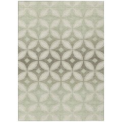 Machine Washable Indoor/Outdoor Chantille ACN2423 Brown 9' x 12' Rug