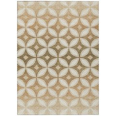 Machine Washable Indoor/Outdoor Chantille ACN2423 Orange 9' x 12' Rug